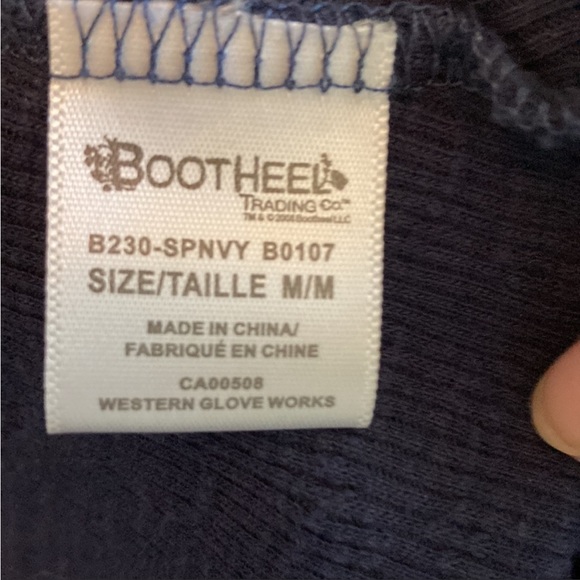 BOOTHEEL Embroidered Blue Zippered Hoodie Jacket - Picture 6 of 7